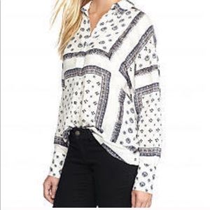 Free People printed blouse